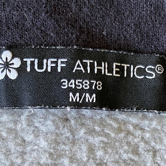Tuff Athletics Women's Gray Patterned Full Zip Lined Hoodie Jacket Size Medium - Picture 2 of 12